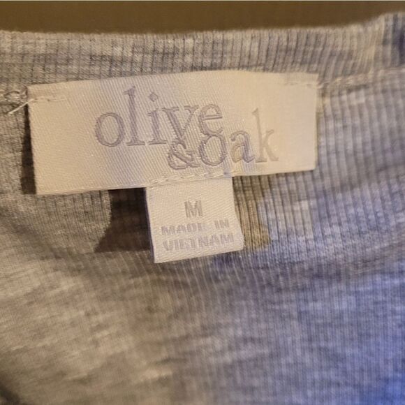 NWT Olive & Oak Casual Gray Drawstring Dress - Picture 5 of 7